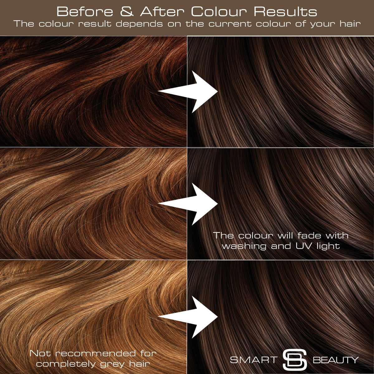 Smart Beauty Espresso Brown Hair Dye with Added Plex Hair Care Conditioner, Permanent Hair Colour